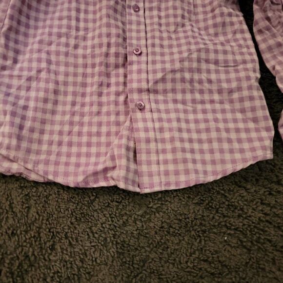 Andrew Fezza Boys Purple Long Sleeve Collared Button Up Shirt Size 6 - Picture 4 of 7